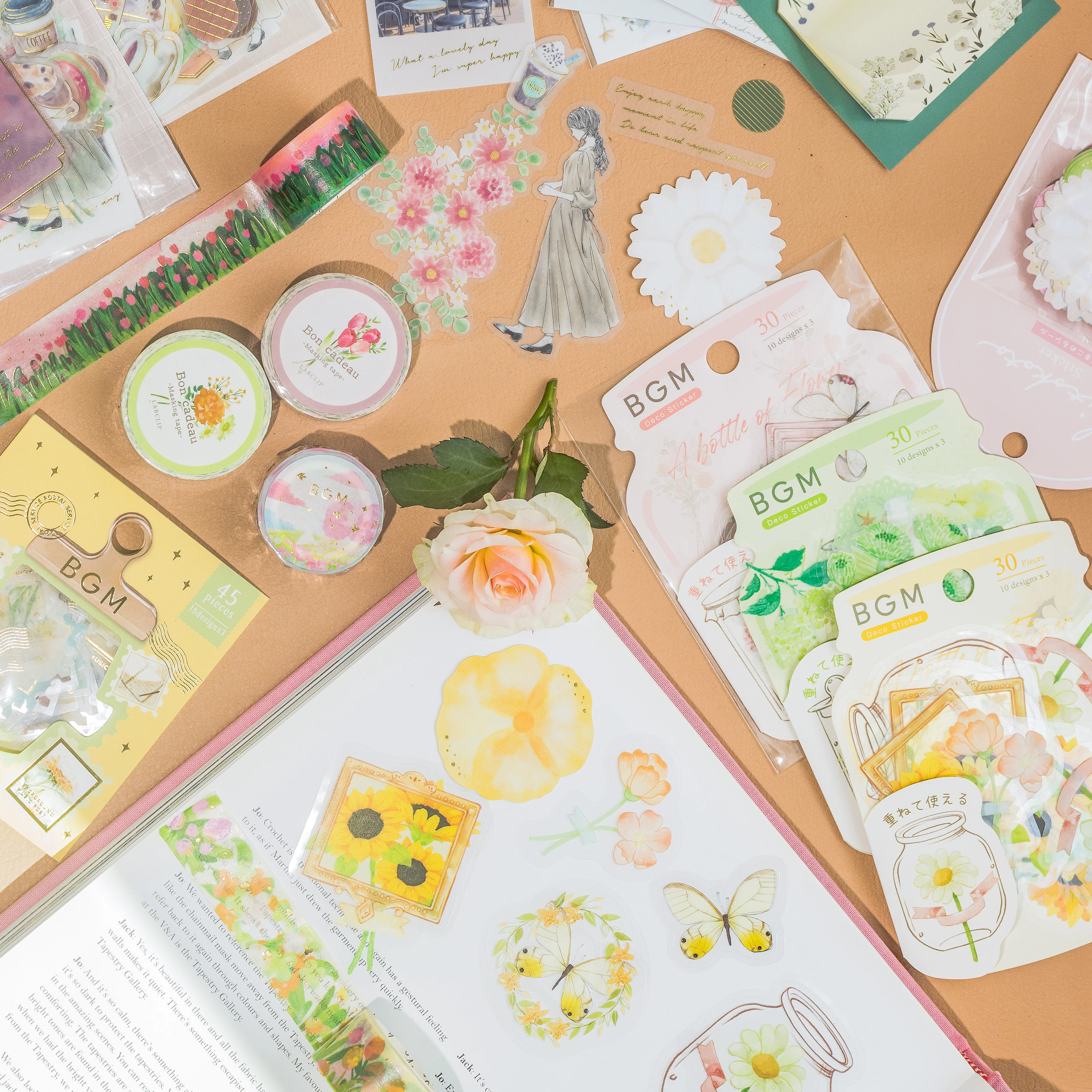 BGM Blooming Flower in a Bottle Sticker Flakes (Red) - Image 6